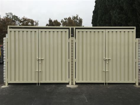 trash enclosure metal frame cover|trash enclosures and gates.